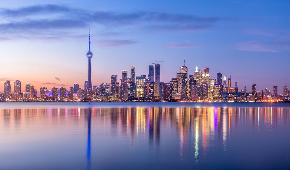 Uitzicht over de Skyline Van Toronto